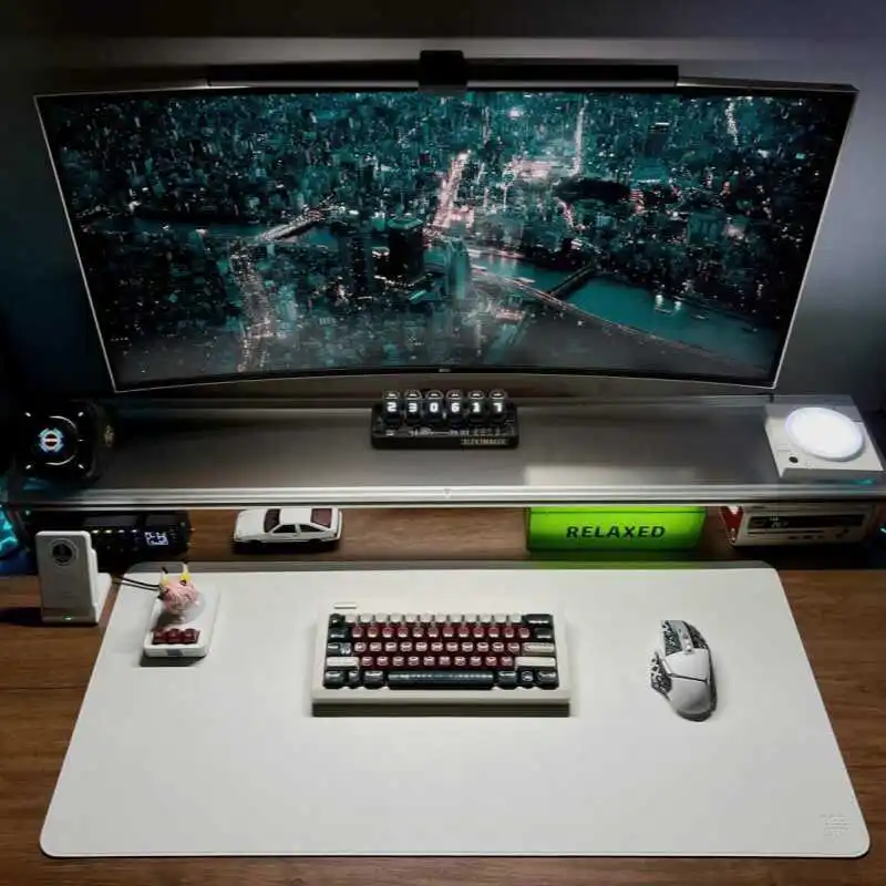 Aluminum Monitor Stand Acrylic - Desk Setup For Laptop And Monitor review and price