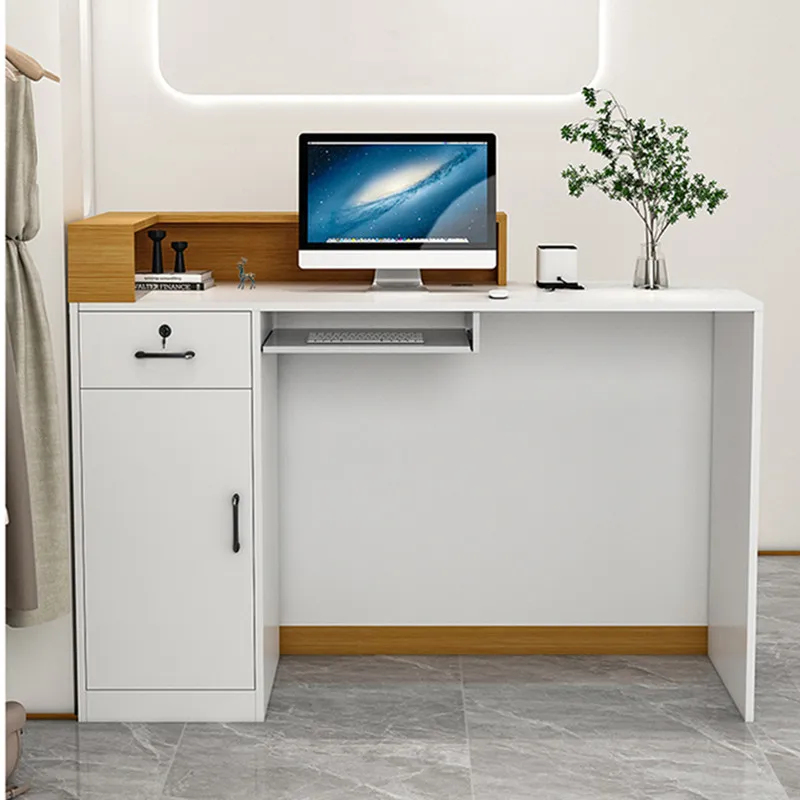 custom.Wooden Hotel Reception  - Desk Setup Modern review and price