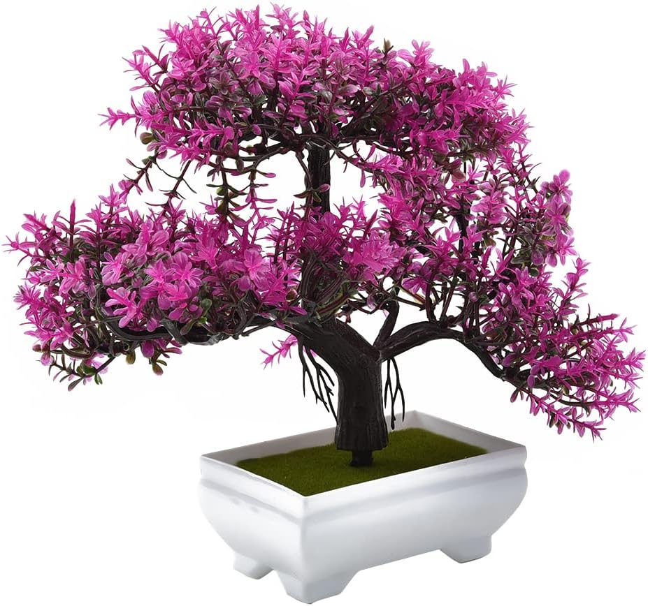 Artificial Plants Bonsai Fake  - Desk Setup At Home review and price