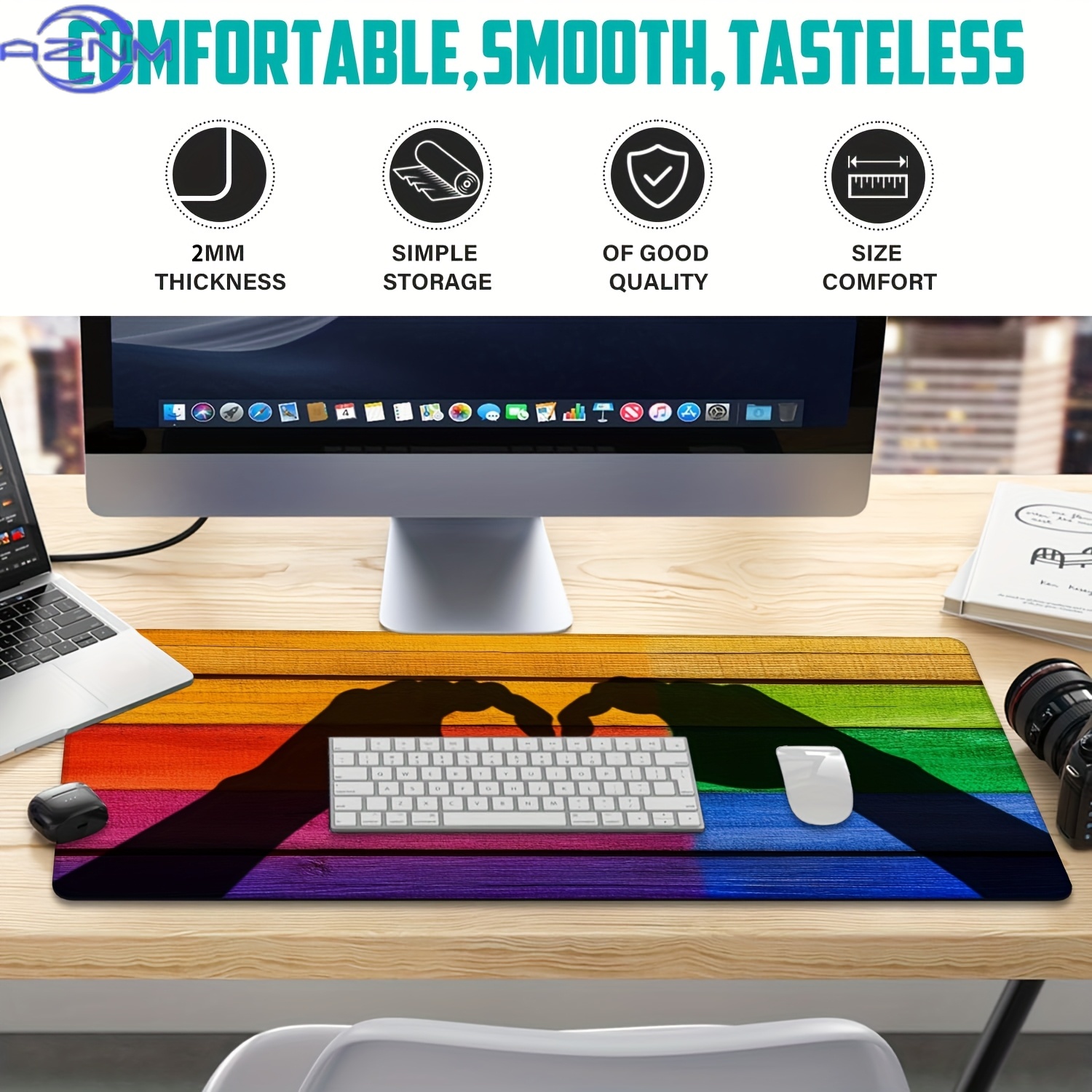 Large Gaming Mouse Pad with Ha - Desk Setup Designer review and price