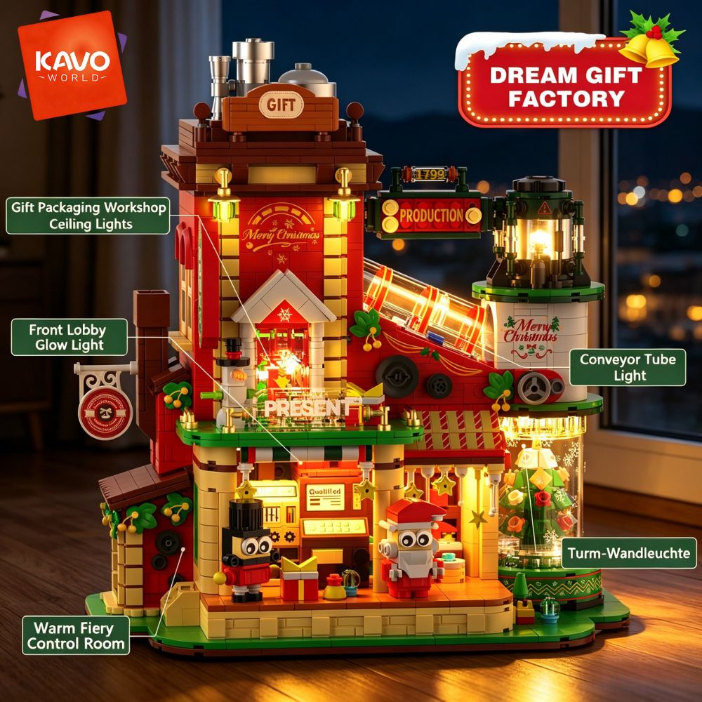 KAVOWORLD 2775PCS Christmas Gi - Desk Setup Build review and price