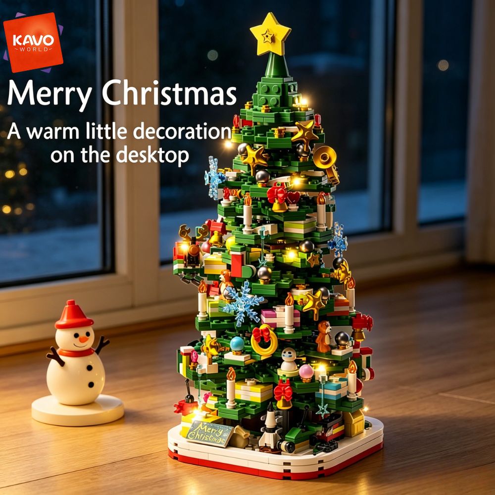 KAVOWORLD 1024pcs Christmas Tr - Desk Setup Build review and price
