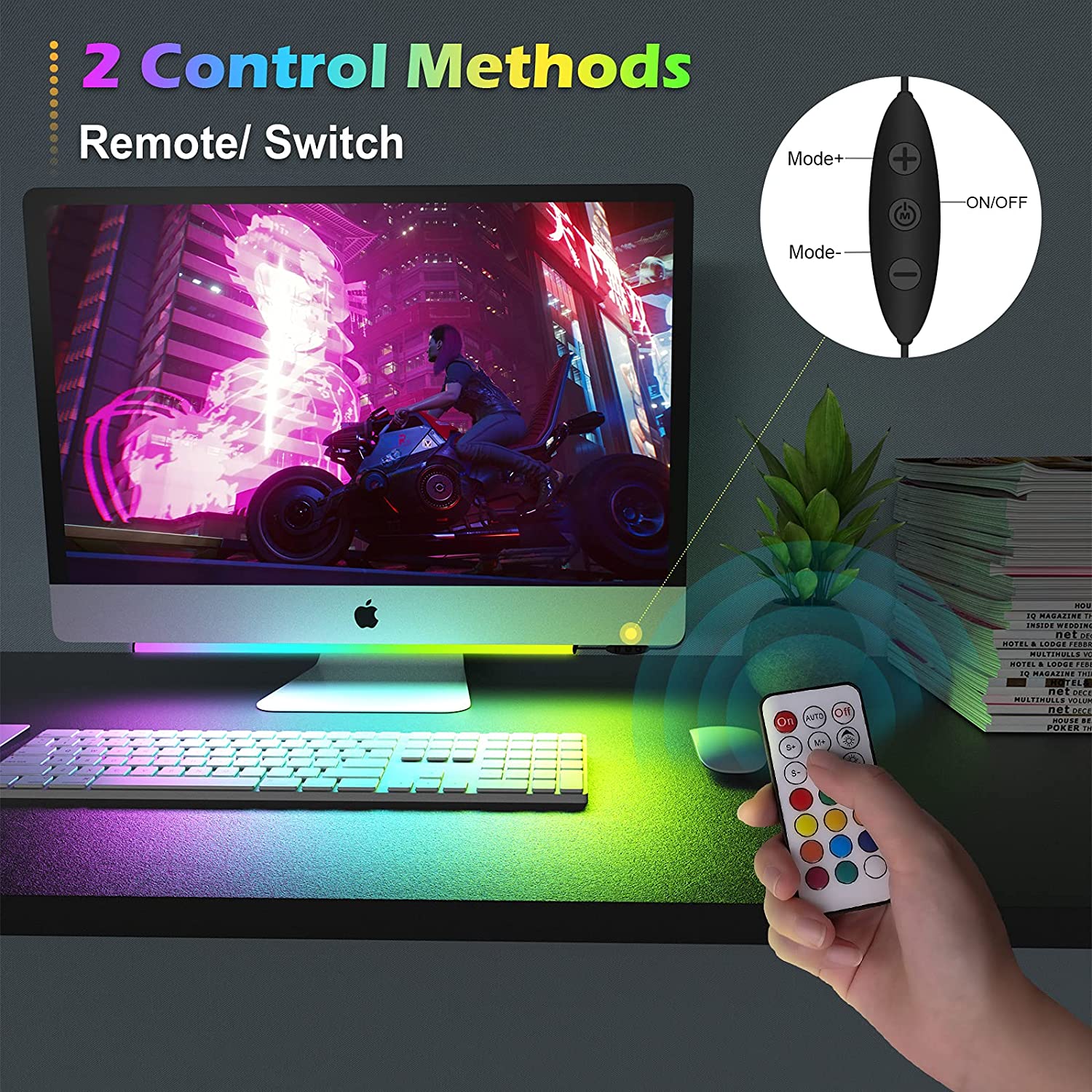 Under Monitor Light Bar RGB Dr - Desk Setup Rgb review and price